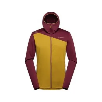 Pánská mikina La Sportiva COSMIC THERMAL HOODY MEN Savana/Redwood žlutá L