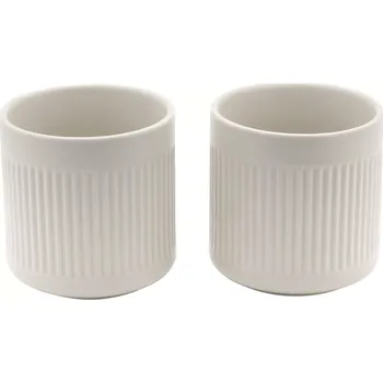 BREDEMEIJER Skagen Čajový hrnek, bílý, sada 2 ks, objem: 0,30 litru, výška: 110 mm