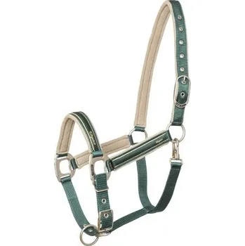 Ohlávka LAMI-CELL Elegance green/ champagne PONY