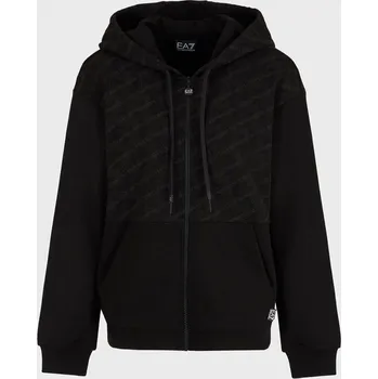 Dámská mikina Dámská Mikina EA7 TRAIN GRAPHICS SERIES W HOODIE FZ 3DTM07TJUAZ1200 – Černá XS