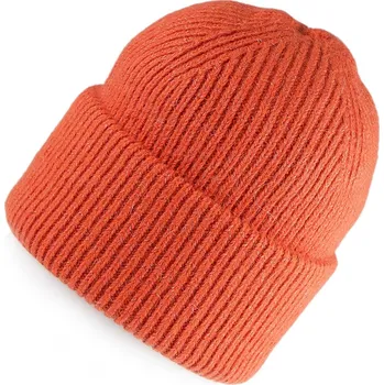 Vánoční dekorace Dámská zimní čepice s vlnou z angorského králíka a jemným lurexem Varianta: 2 oranžová tmavá, Balení: 1 ks