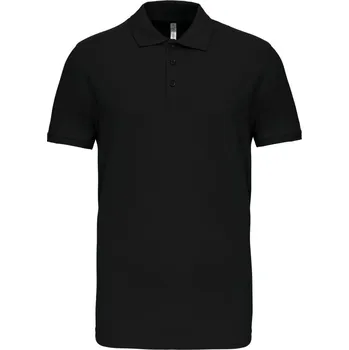 Pánská móda Pánské elastické piqué polo K 239 black S