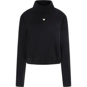 Dámská mikina Dámská Mikina GUESS OLYMPE HIGH NECK SWEATSHIRT V4YQ05KCAY2-JBLK – Černá S
