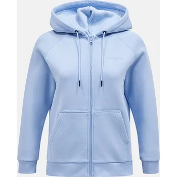 Dámská mikina Dámská Mikina PEAK PERFORMANCE W ORIGINAL SMALL LOGO ZIP HOOD G78776070_B33 – Modrá XS
