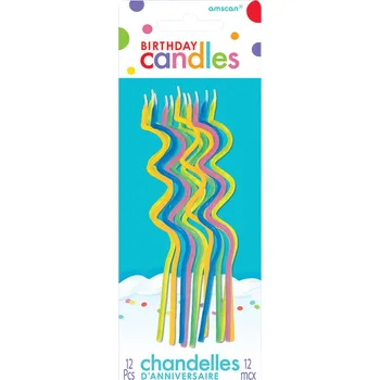 Svíčka Kroucené barevné svíčky