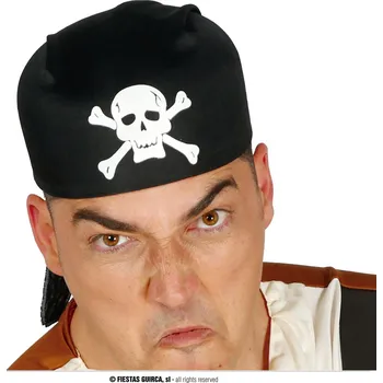 Šátek Černý látkový šátek pro piráty