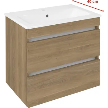 Koupelnový nábytek Sapho Ezara Umyvadlová skříňka 58x54x39cm, dub cuneo, EZ592-2525