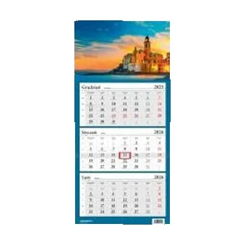 Kalendář Kalendarz 2026 trójdzielny Zachód słońca HELMA