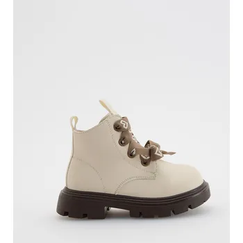 Dívčí oblečení Reserved - Šněrovací kotníkové boty - tělová - 932GT-02X - 932GT-02X-223