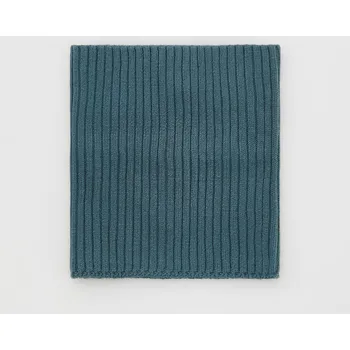 Čepice Reserved - Žebrovaná tunelová šála s viskózou - modrá - 888GT-55X - 888GT-55X-ONE