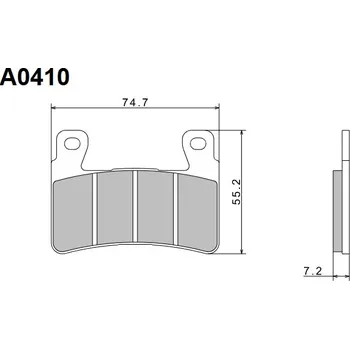 Brzdová destička NISSIN brzdové destičky KH265 / KH296 PREMIUM SEMI-METALLIC (sintrované ) (ECE R90) vyrobeno v Japonsku (2P-245NS) (NISSIN brzdové destičky KH265 / KH296 PREMIUM SEMI-METALLIC (sintrované ) (ECE R90) vyrobeno v Japonsku (2P-245NS))
