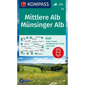 KOMPASS Wanderkarte Mittlere Alb, Münsinger Alb 1:50 000 - KOMPASS-Karten GmbH