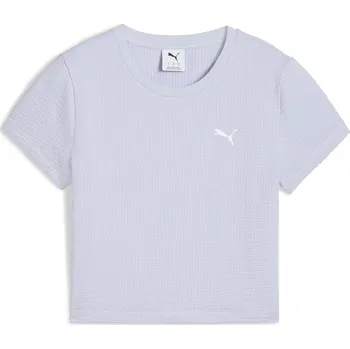 Dámské tričko Dámské Tričko s krátkým rukávem PUMA DARE TO TEXTURED BABY TEE 62980647 – Modrá XS