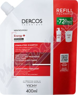 VICHY DERCOS Energy+ šampón náhradní náplň 400ml