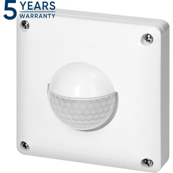 Pohybové čidlo Bílý PIR pohybový senzor 160°, IP65, 500W