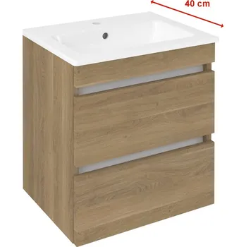 Koupelnový nábytek Sapho Ezara Umyvadlová skříňka 48x54x39cm, dub cuneo, EZ492-2525