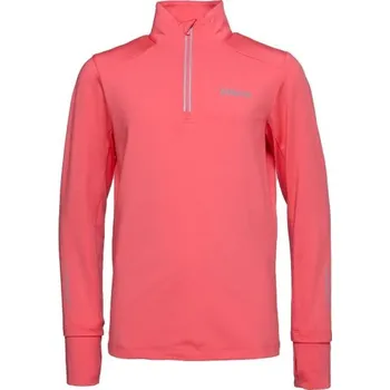 Dívčí mikina Dívčí běžecká mikina Fitforce TOSCHA 116/122 Lososová, Stříbrná