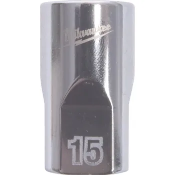 Gola hlavice MILWAUKEE Standardní metrická nástrčná hlavice, 1/2", 15mm, 12-PT