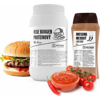 Speciální výživa Vege burger + Mexický dressing ZDARMA