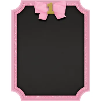 Party dekorace Růžová tabule první narozeniny