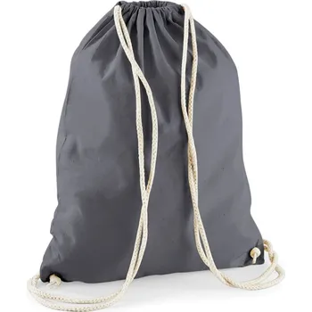 Sportovní taška Bavlněný vak na záda W 110 graphite grey onesize
