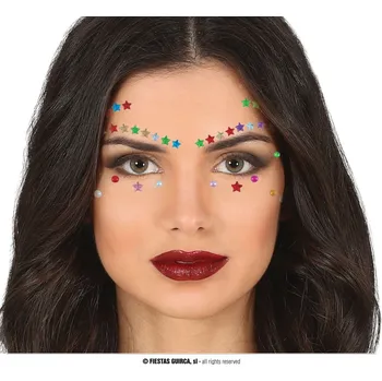 Karnevalový doplněk Hvězdy kamínky - na obličej