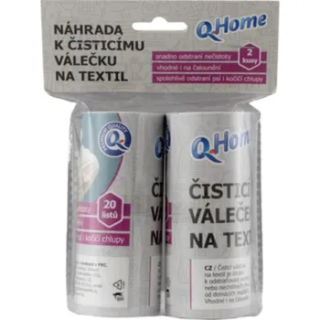 Q-Home náhrada na čistící váleček na textil 2 ks