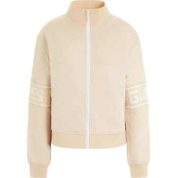 Dámská mikina Dámská Mikina GUESS DARLA FULL ZIP SWEATSHIRT V3YQ11KBSL0-F1FB – Béžová L