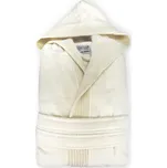 Župan s kapucí Velour Bathrobe ivory 2XL/3XL