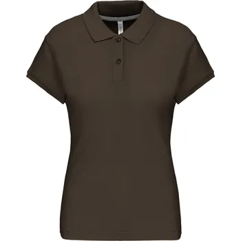 Dámská móda Dámské piqué polo K 242 dark khaki S