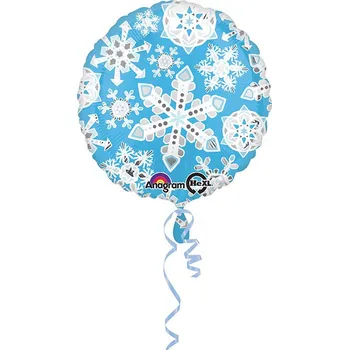 Balónek Modrý balónek - vločky