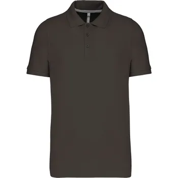 Pánská móda Pánské piqué polo K 241 dark grey M