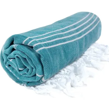 Ručník Hamam ručník "Sultan" petrol-white onesize