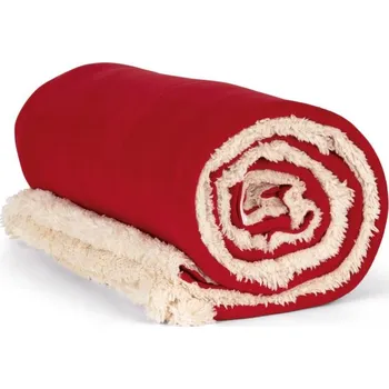 deka Fleecová deka Sherpa KP 431 cherry red onesize