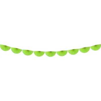 Girlanda - vějířky zelené menší