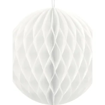 Dekorativní koule bílá - 10 cm