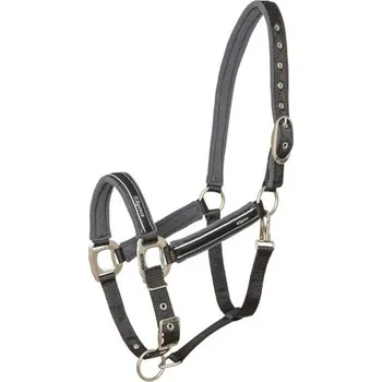 Ohlávka LAMI-CELL Elegance black/grey PONY