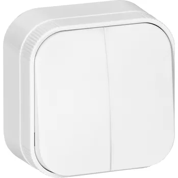 vypínač Bílý nástěnný vypínač IP20 povrchová montáž