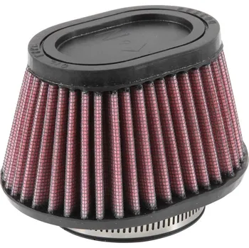 K&N univerzální oválný rovný filtr se vstupem 62 mm a výškou 70 mm, gumový vrchlík