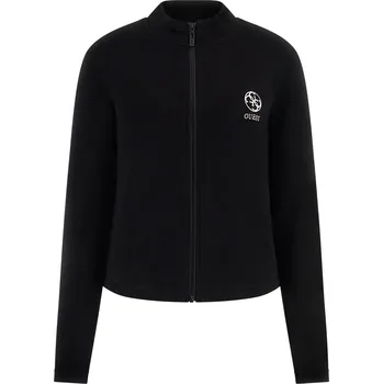 Dámská mikina Dámská Mikina GUESS ELÉA FULL ZIP SWEATSHIRT V4YQ17KCDN0-JBLK – Černá L