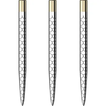 Příslušenství pro šipky Mission Kovové hroty Laser Plus - Fan Mosaic - Silver - 32 mm