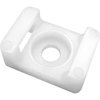 Kabelové oko ORNO Bílé šroubovací kabelové držáky 16x11mm 100ks