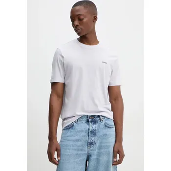 Pánské tričko Bavlněné tričko HUGO Dero222 růžová barva, 50466158 04A, vel. XL