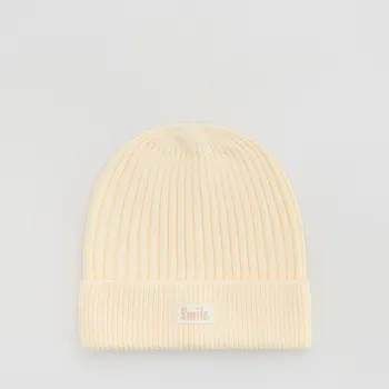 Pokrývka hlavy Reserved - Úpletová čepice s příměsí viskózy - krémová - 858GT-01X - 858GT-01X-3Y5