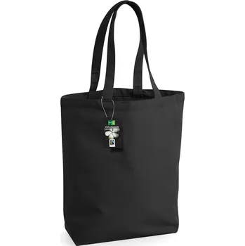 Plážová taška Fairtrade bavlněná nákupní taška W 671 black onesize