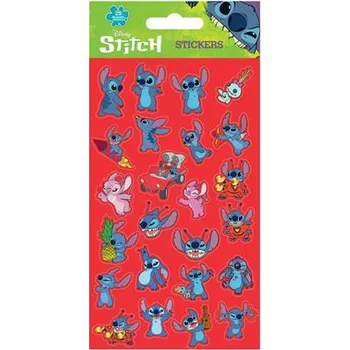 Hračka pro nejmenší Samolepky Lilo a Stitch červené 25 ks