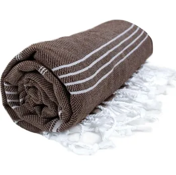 Ručník Hamam ručník "Sultan" brown-white onesize