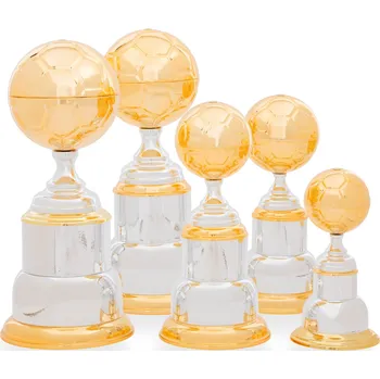 Pohár EXKLUZIV, výška 32 cm, zlatý/stříbrný