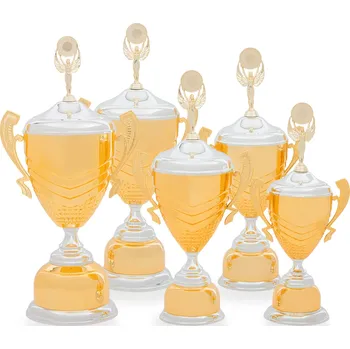 Pohár EXKLUZIV, výška 53 cm, zlatý/stříbrný