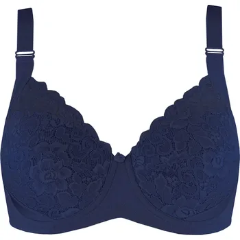 Podprsenka Linaise Kary luxusní krajková podprsenka široká ramínka 1670 90E tmavě modrá